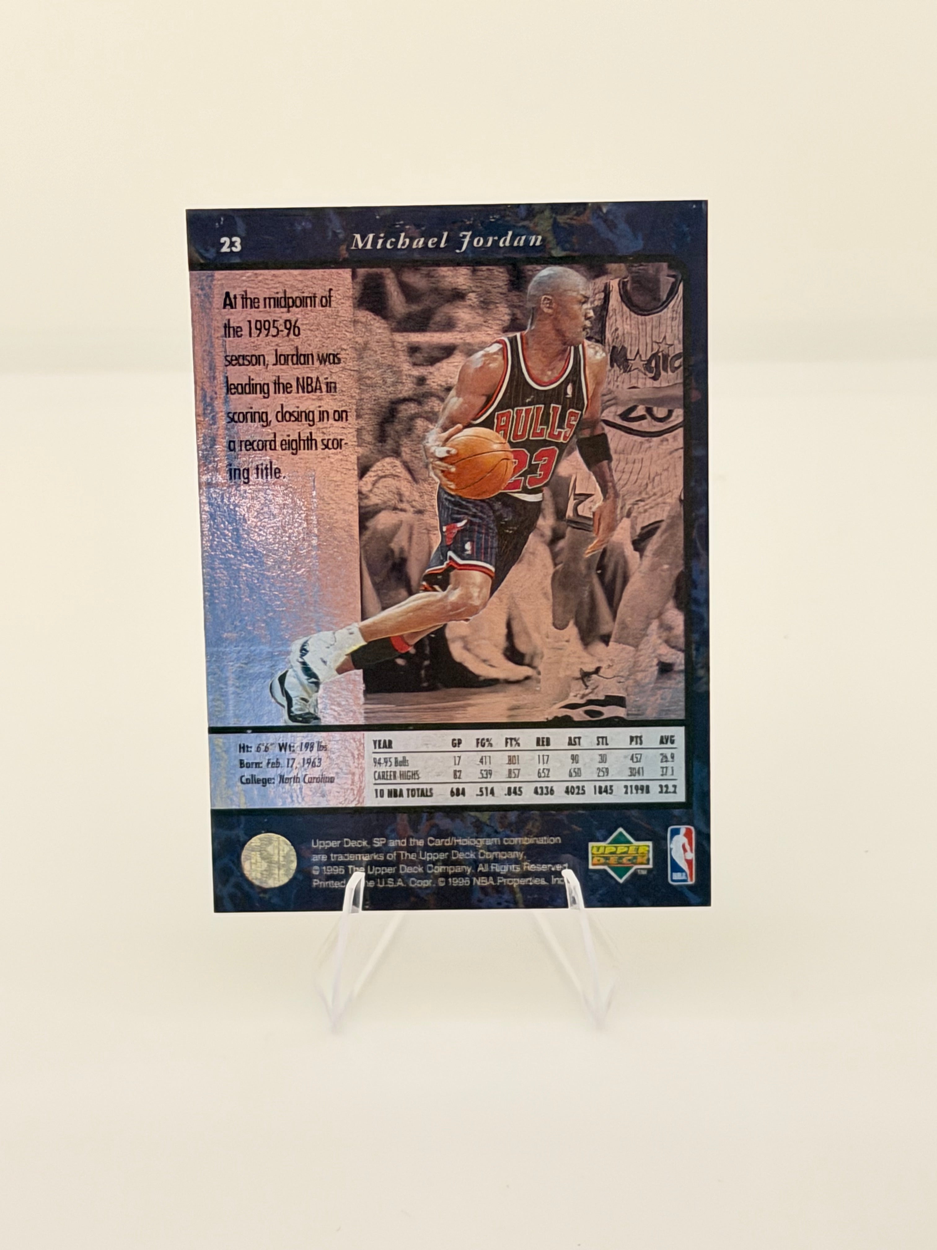1995 Upper Deck SP Michael Jordan #23