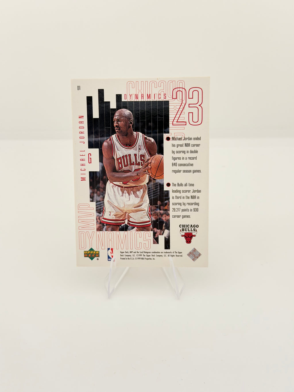 1999 Upper Deck MVP Dynamics Michael Jordan #D1