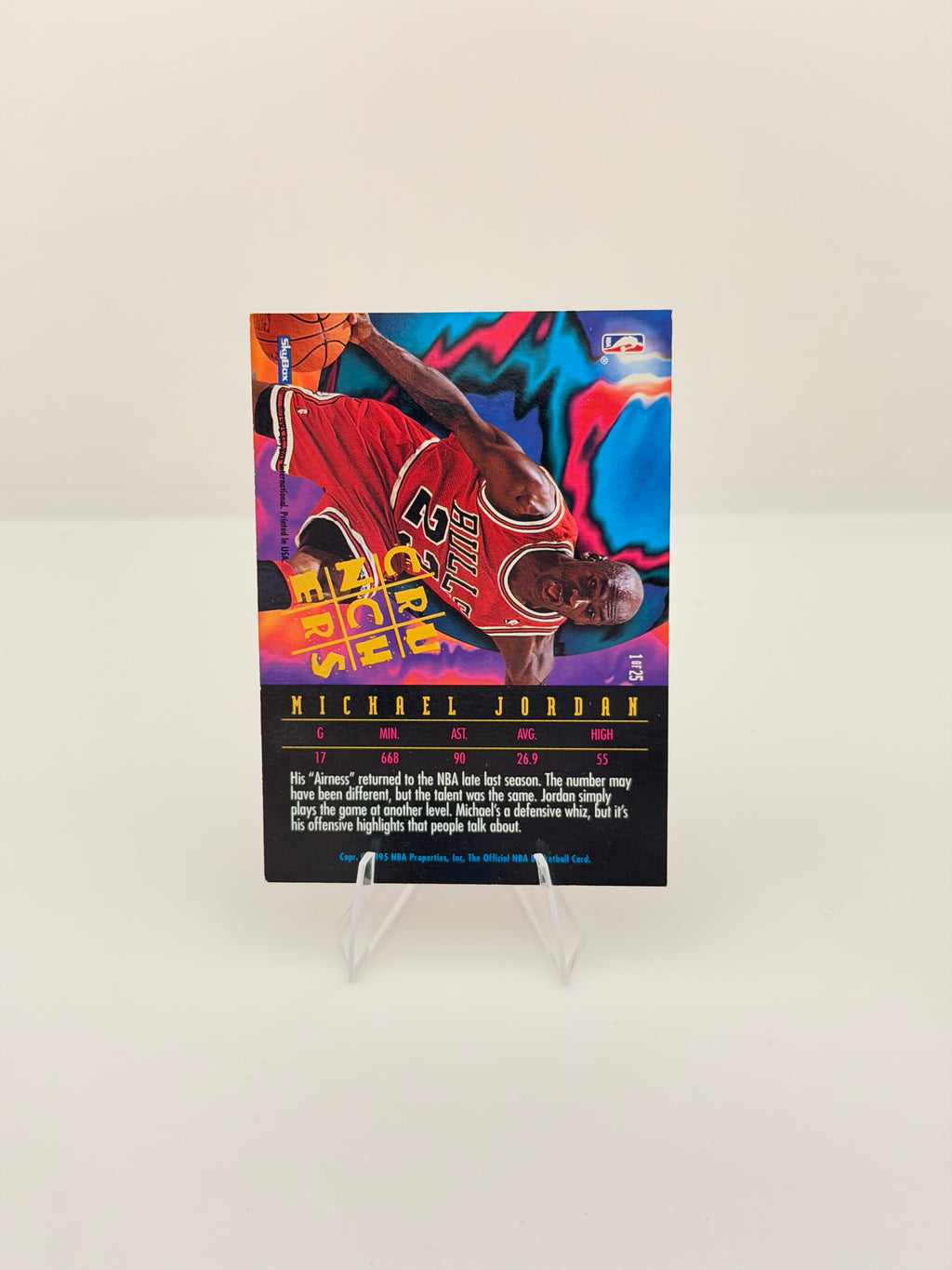 1995 SkyBox NBA Hoops Crunchers Michael Jordan #1 of 25