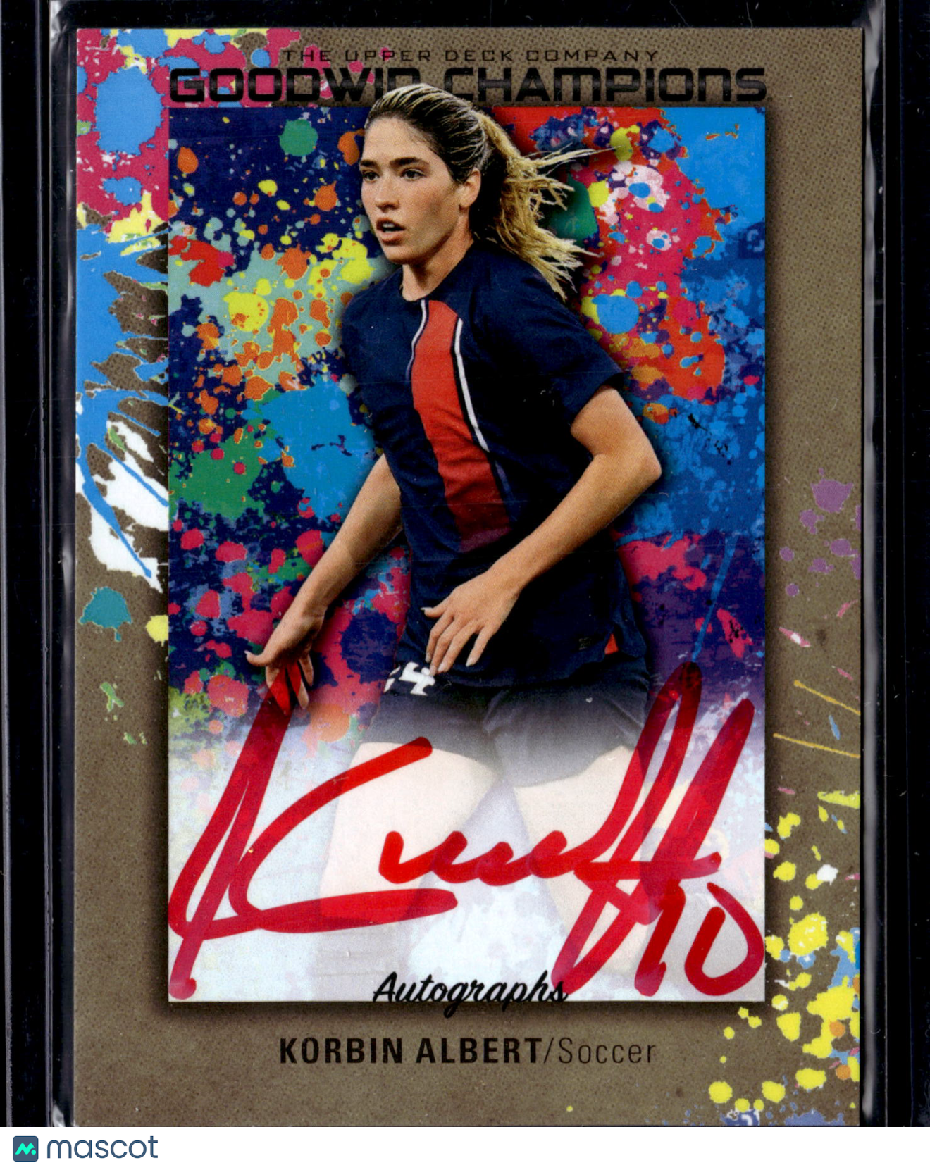 2024 Upper Deck Goodwin Champions Splash of Color Korbin Albert #SA-KA Autograph
