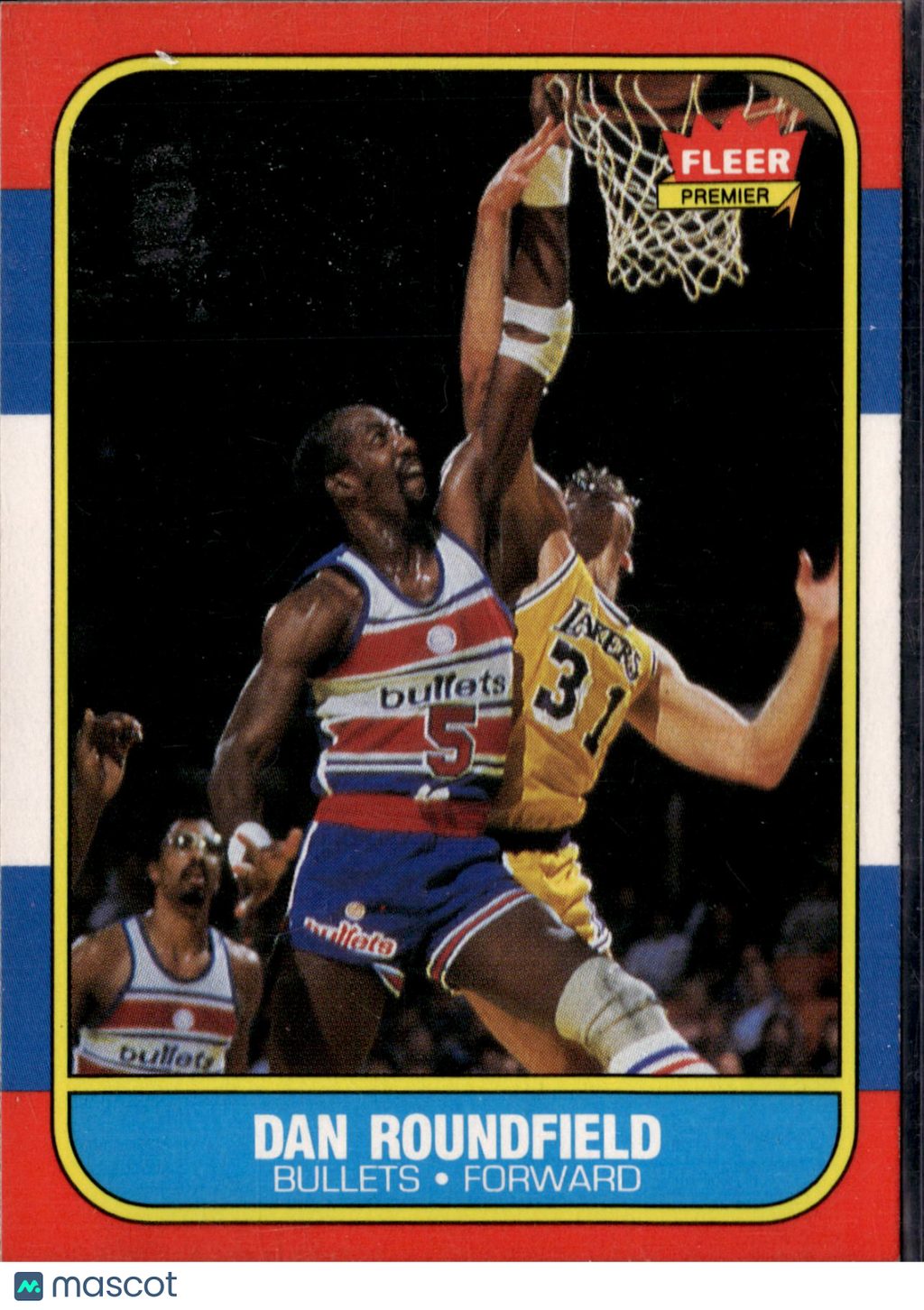 1986 Fleer Dan Roundfield #95
