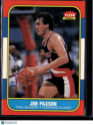 1986 Fleer Premier Jim Paxson #85