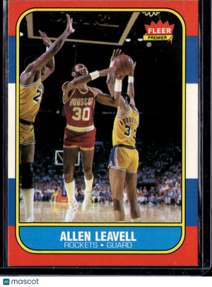 1986 Fleer Premier Allen Leavell #62