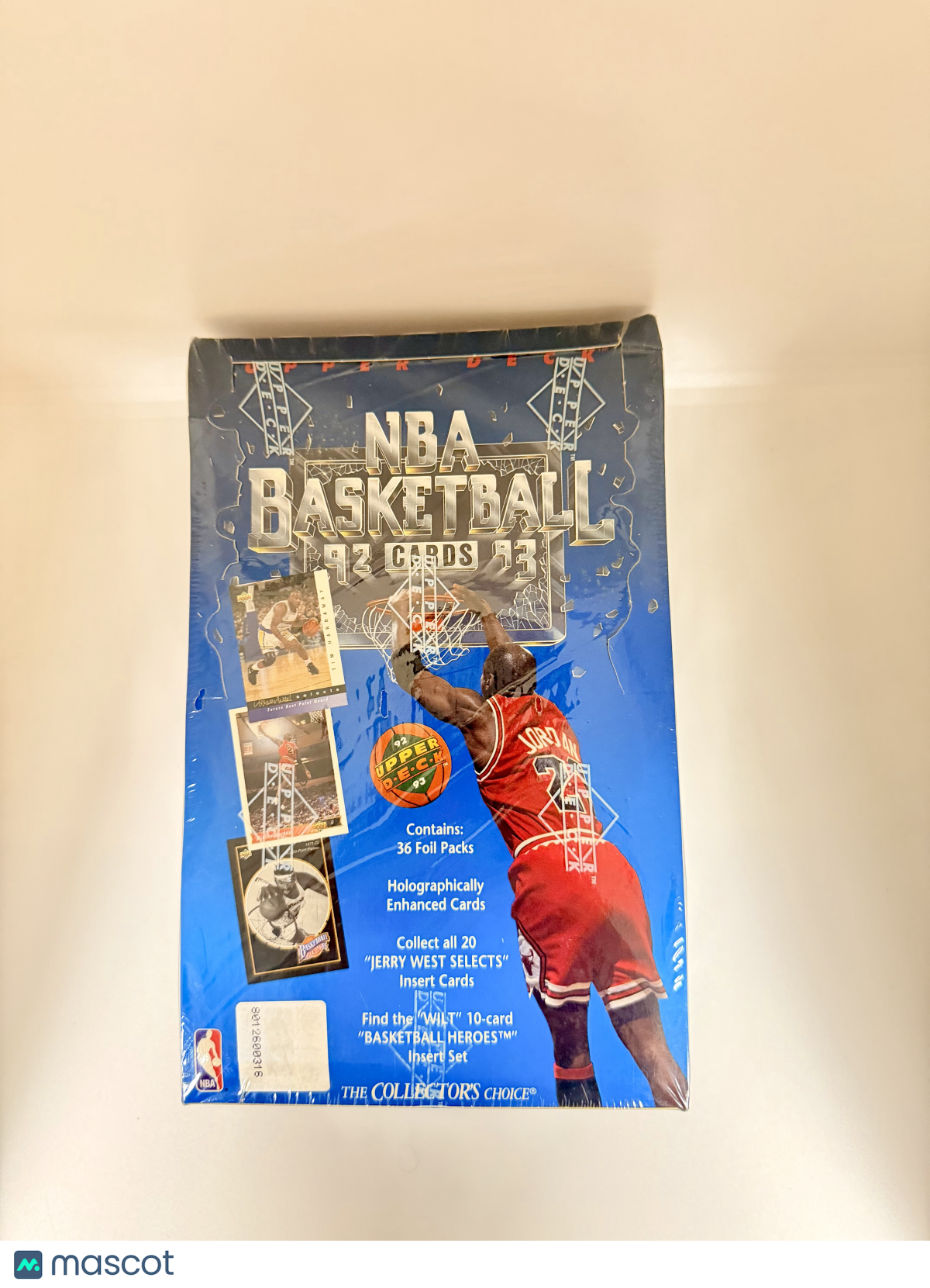 1992-93 Upper Deck NBA Basketball Sealed Box Holographic Low Series Foil Packs