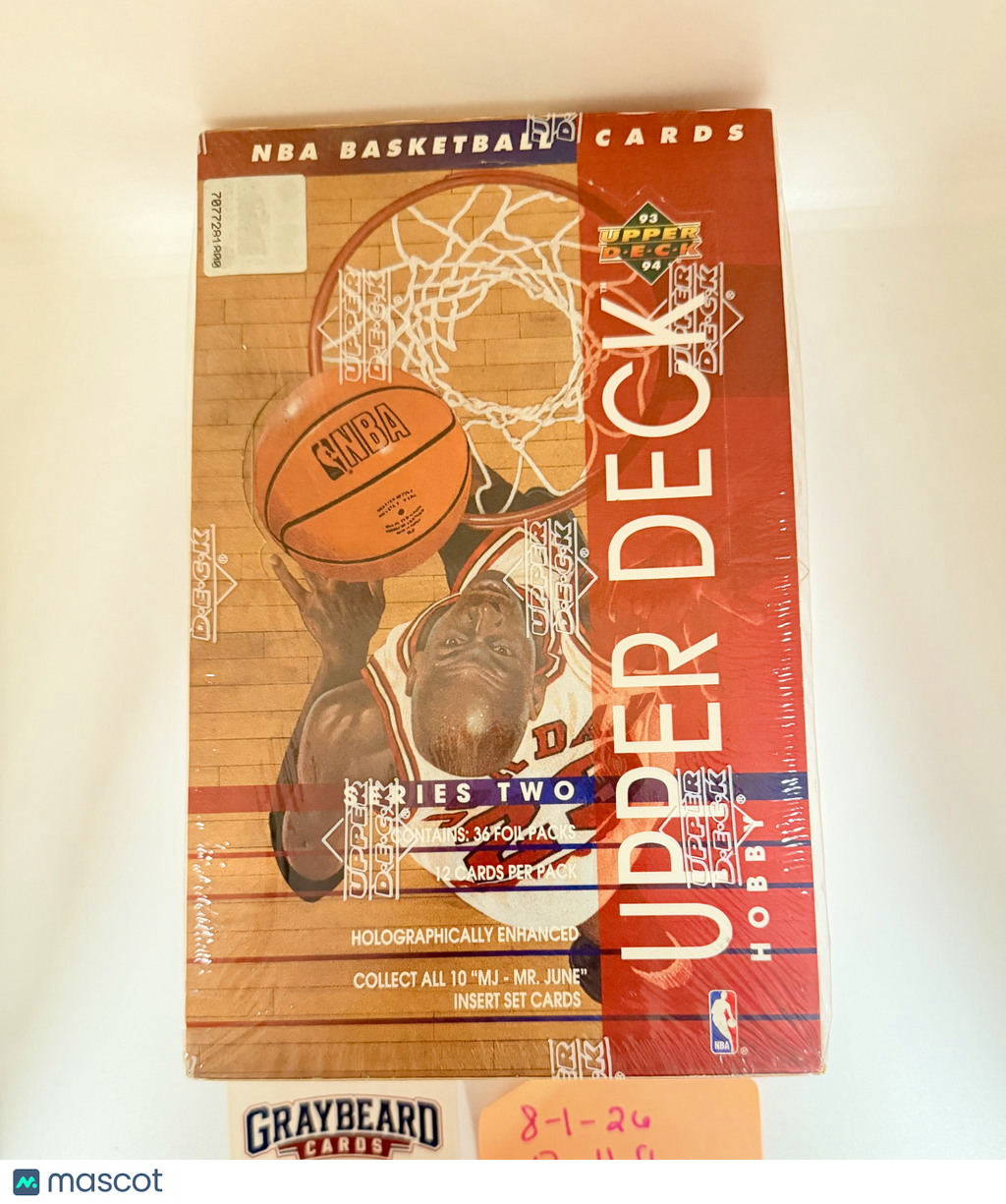 1993-94 Upper Deck NBA Basketball Series 2 Factory Sealed