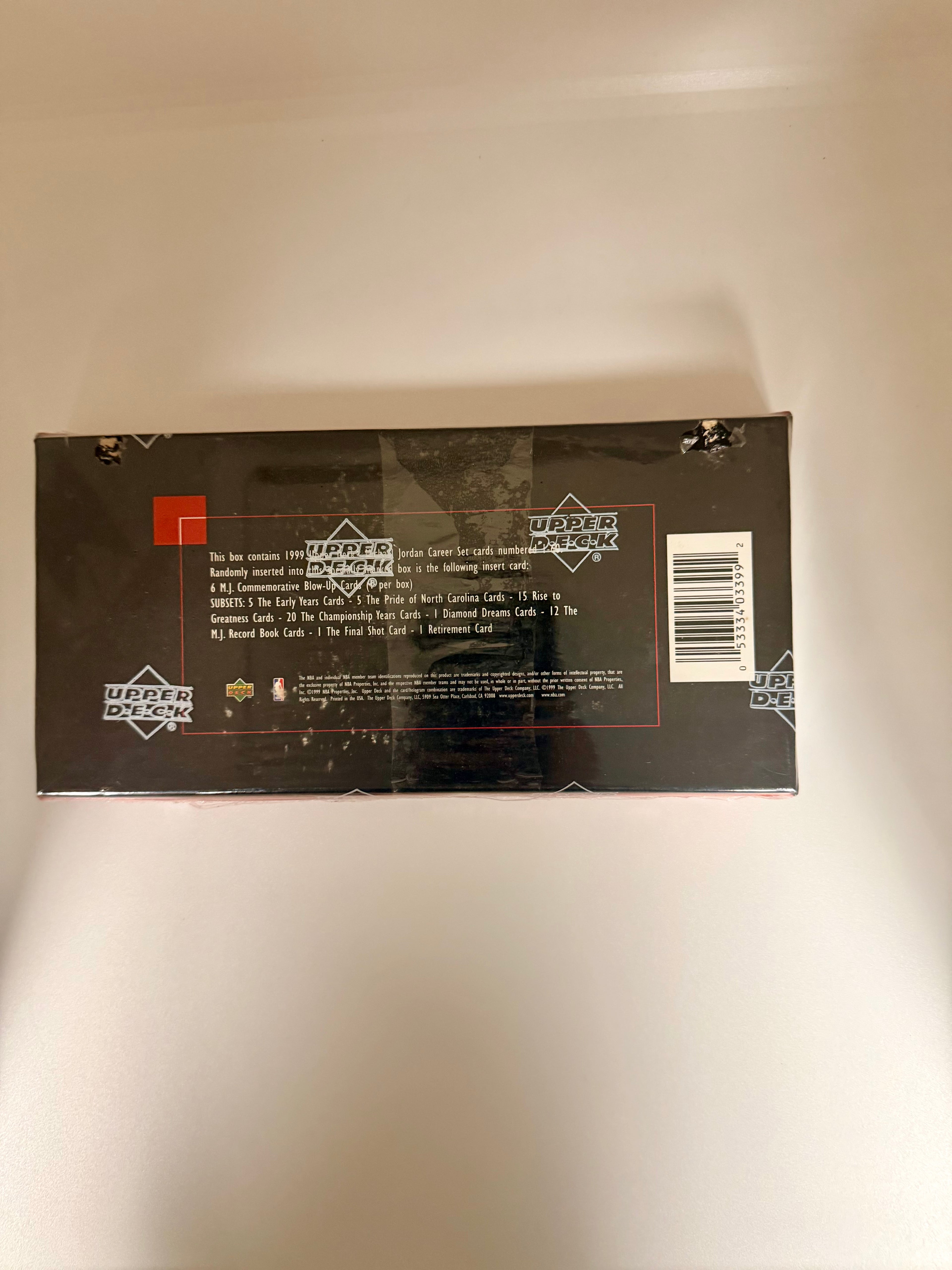 Michael Jordan Chicago Bulls NBA 1999 Upper Deck Factory Sealed Career Box Set