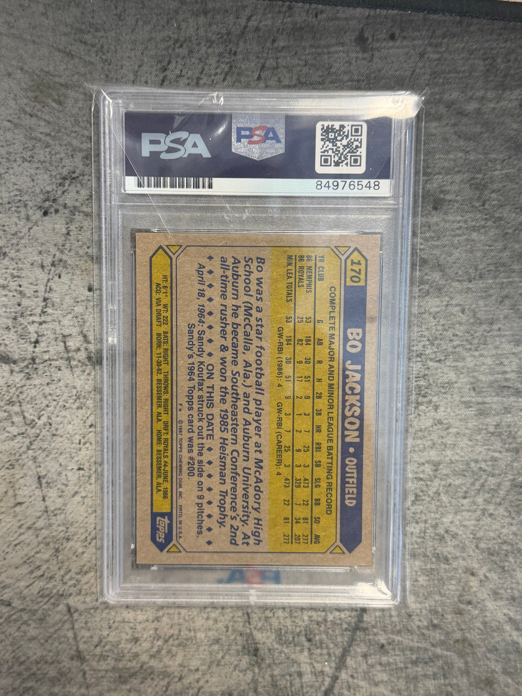 1990 Bo Jackson Auto A