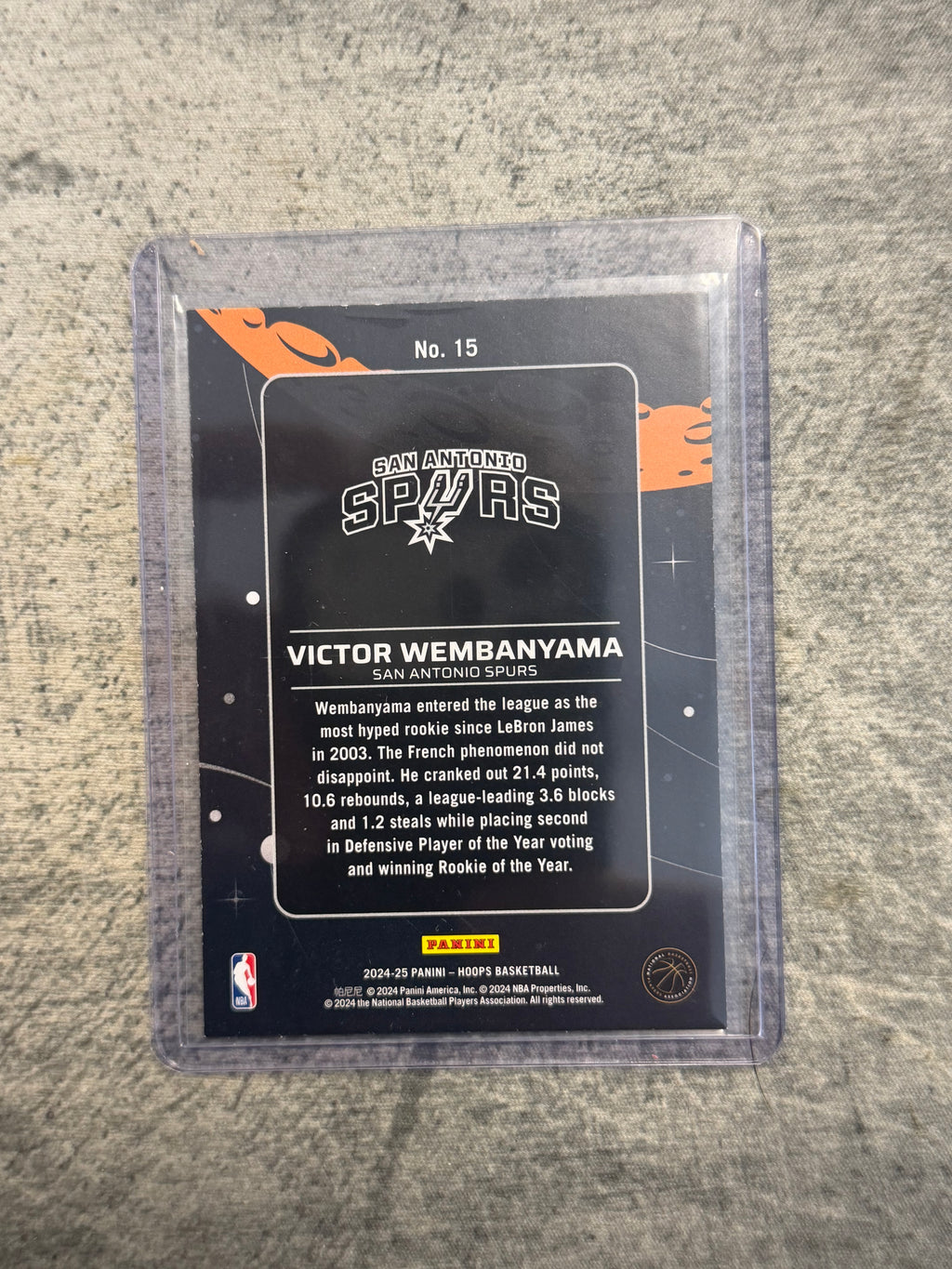 2024 Panini Hoops Anti-Gravity Victor Wembanyama #15