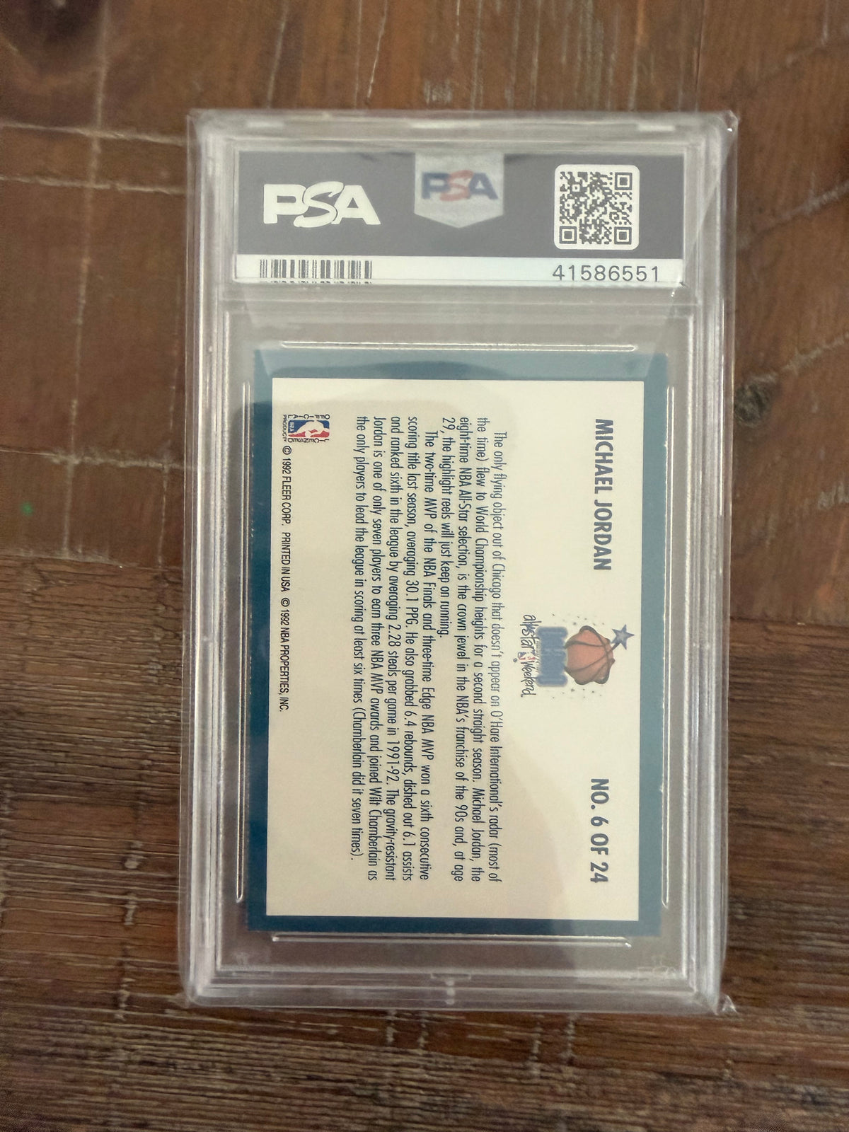 1992 Fleer All-Stars Michael Jordan #6
