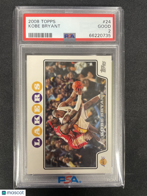 2008 Topps Kobe Bryant #24 PSA 2