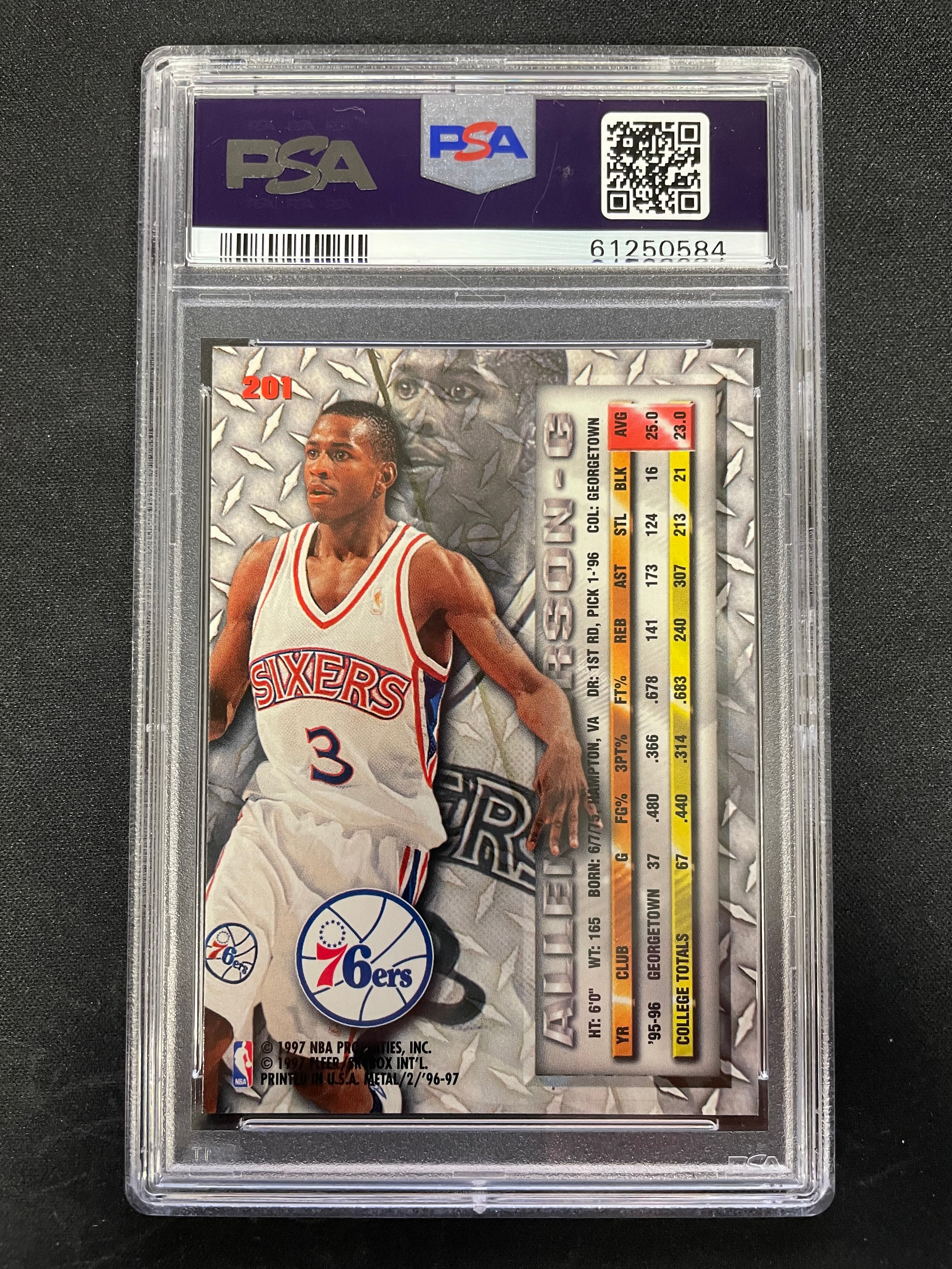 1996 Metal Allen Iverson #201