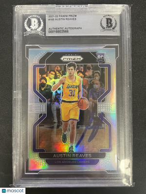 2021 Panini Prizm Austin Reaves #165 autograph Rookie BGS Authentic AUTO