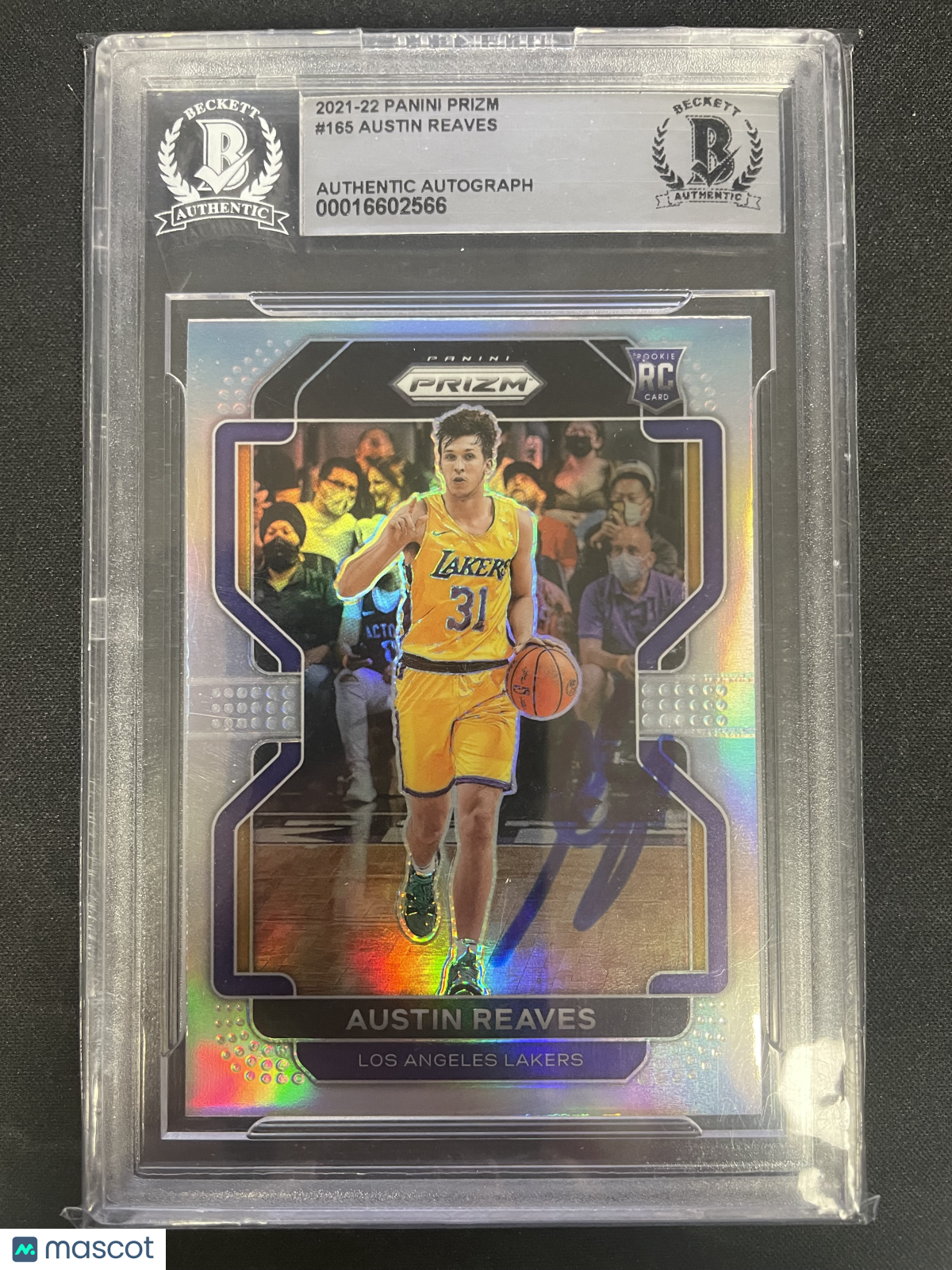2021 Panini Prizm Austin Reaves #165 autograph Rookie BGS Authentic AUTO