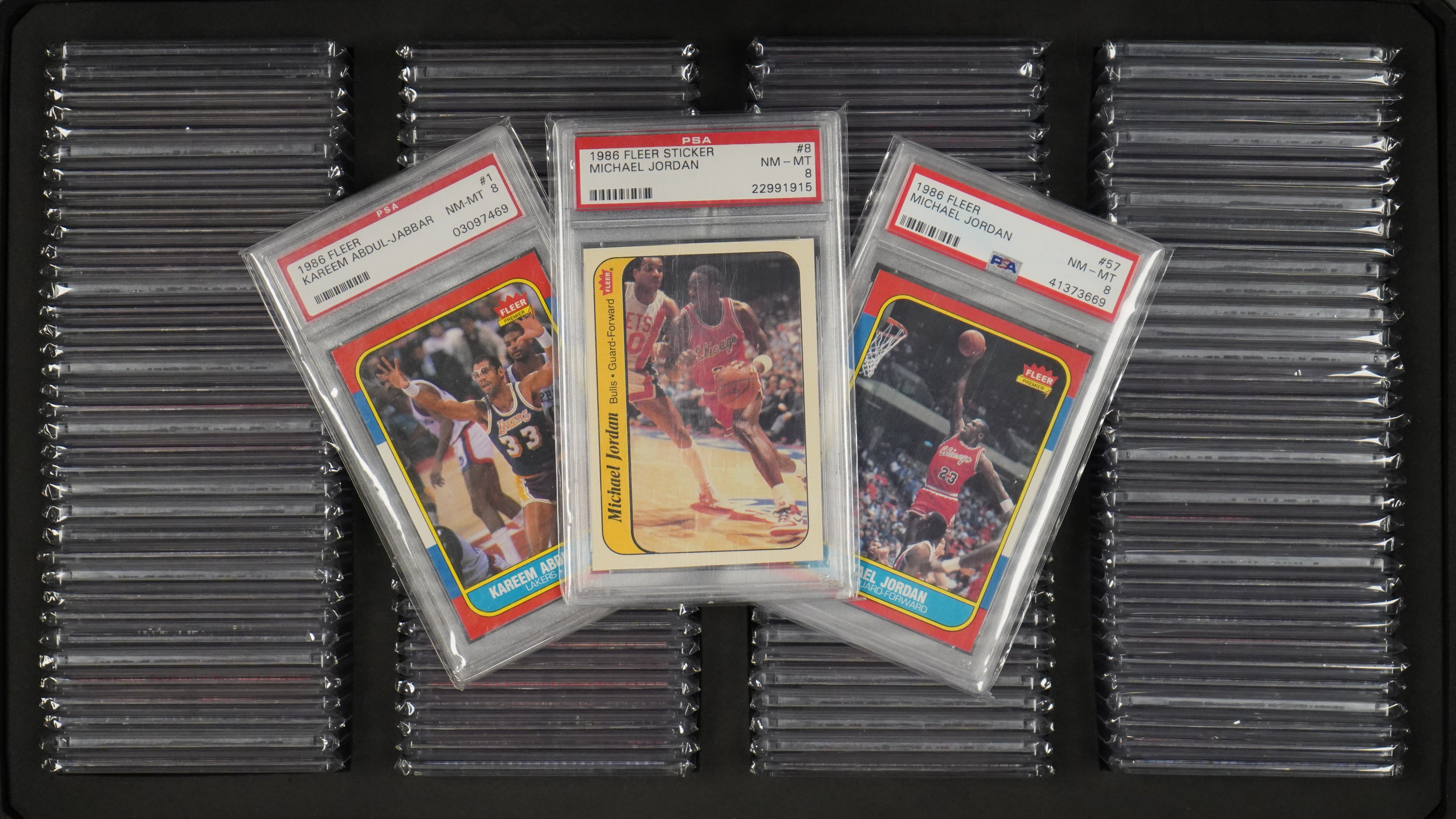 143 Card Set 1986 Fleer NBA Collection (PSA 8)
