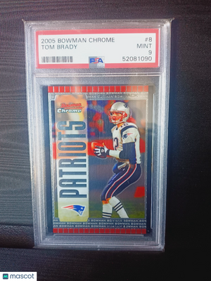 2005 Bowman Chrome Tom Brady #8 PSA 9