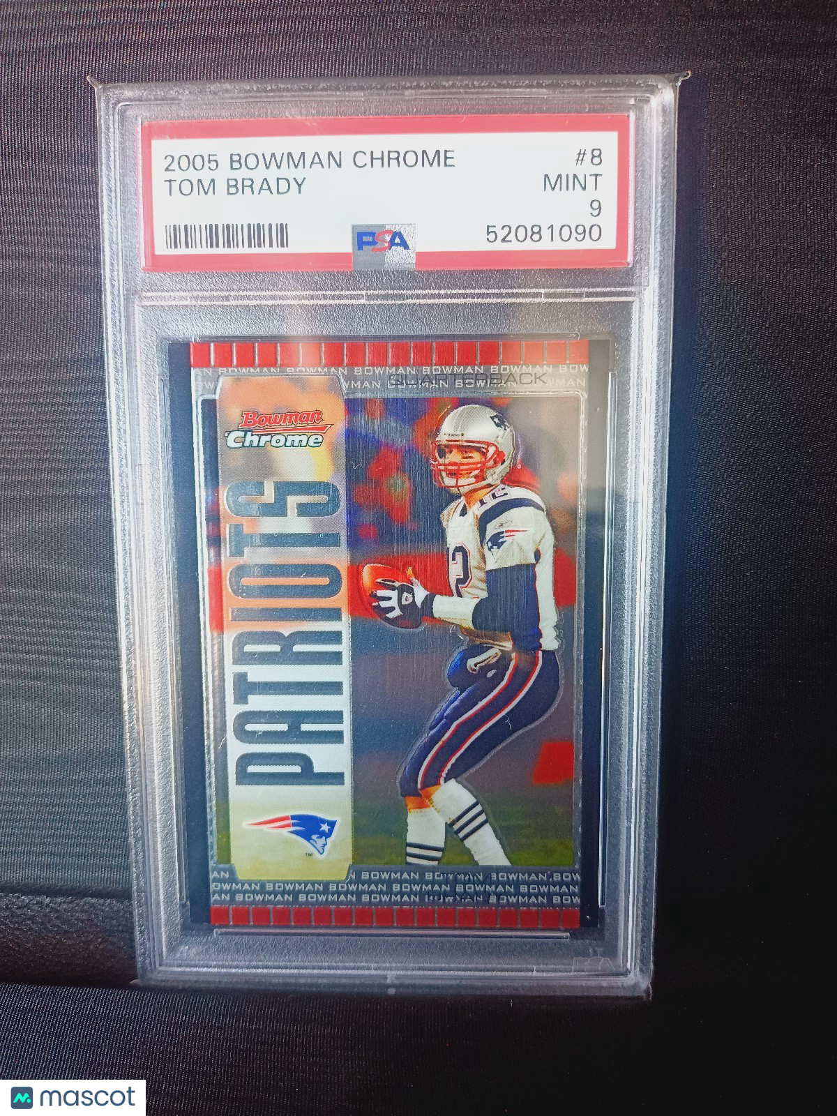 2005 Bowman Chrome Tom Brady #8 PSA 9