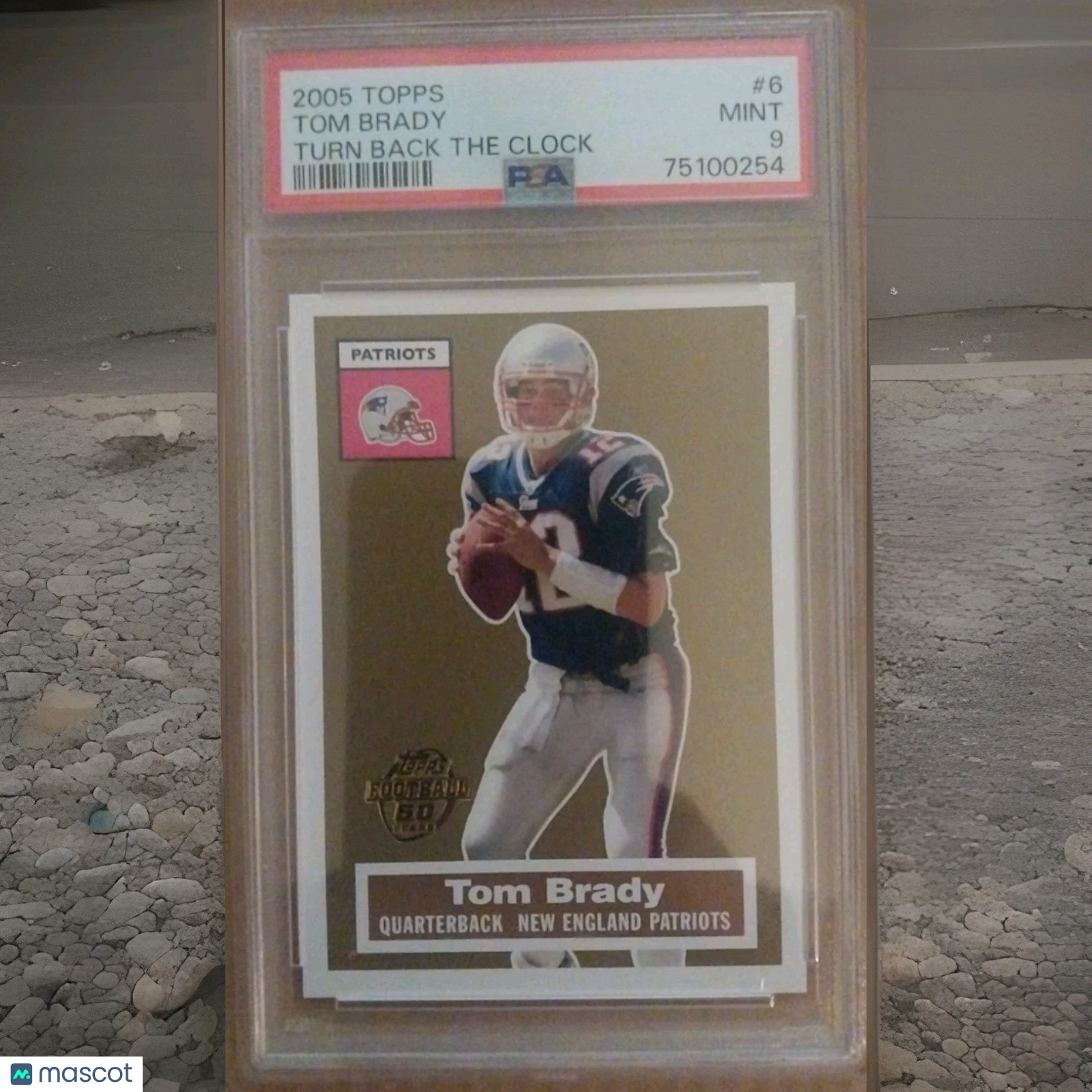 2005 Topps Tom Brady #6 PSA 9