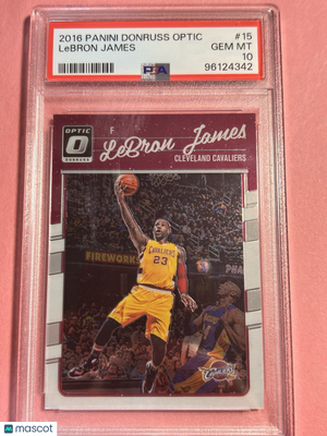 2016 Panini Donruss Optic LeBron James #15 [Base] Base Set PSA 10