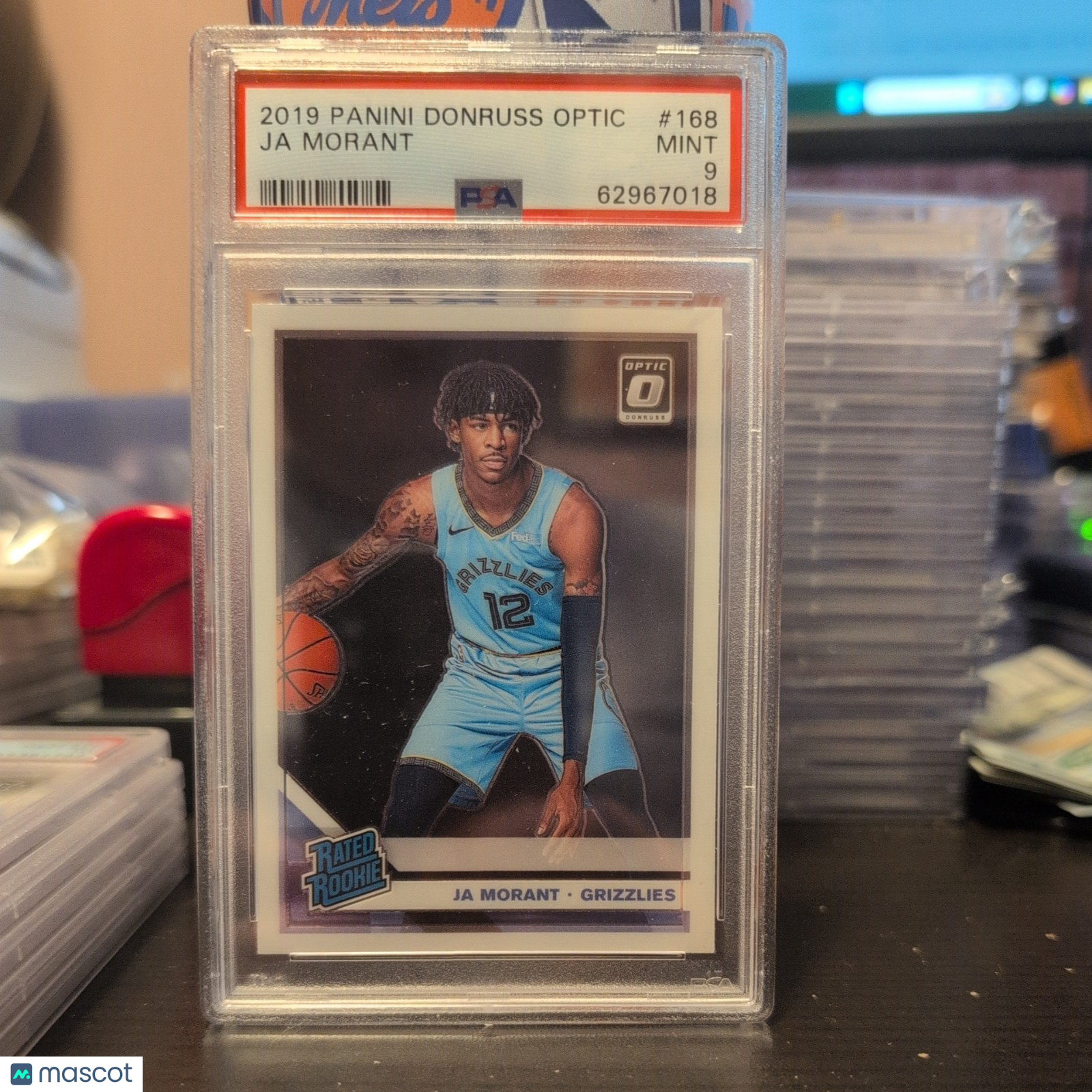 2019-20 Panini Donruss Optic Ja Morant #168 Optic Rookie PSA 10