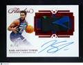 2020-21 Panini Flawless Karl-Anthony Towns GU Patch Auto Ruby 1/15