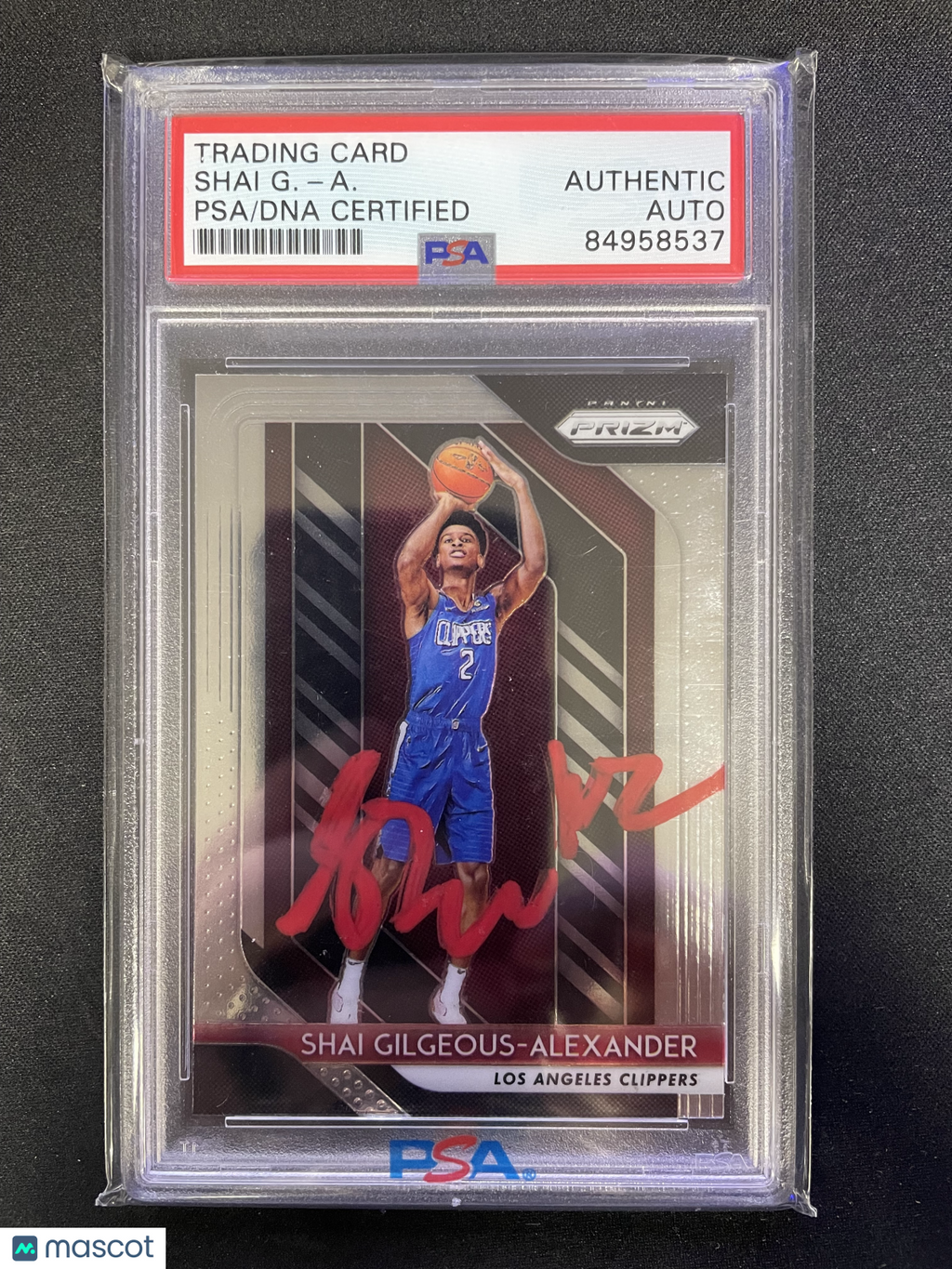 2018-19 Panini Prizm Shai Gilgeous-Alexander #184 Auto authentic