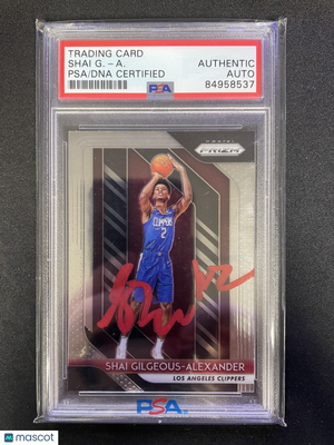 2018-19 Panini Prizm Shai Gilgeous-Alexander #184 Auto authentic