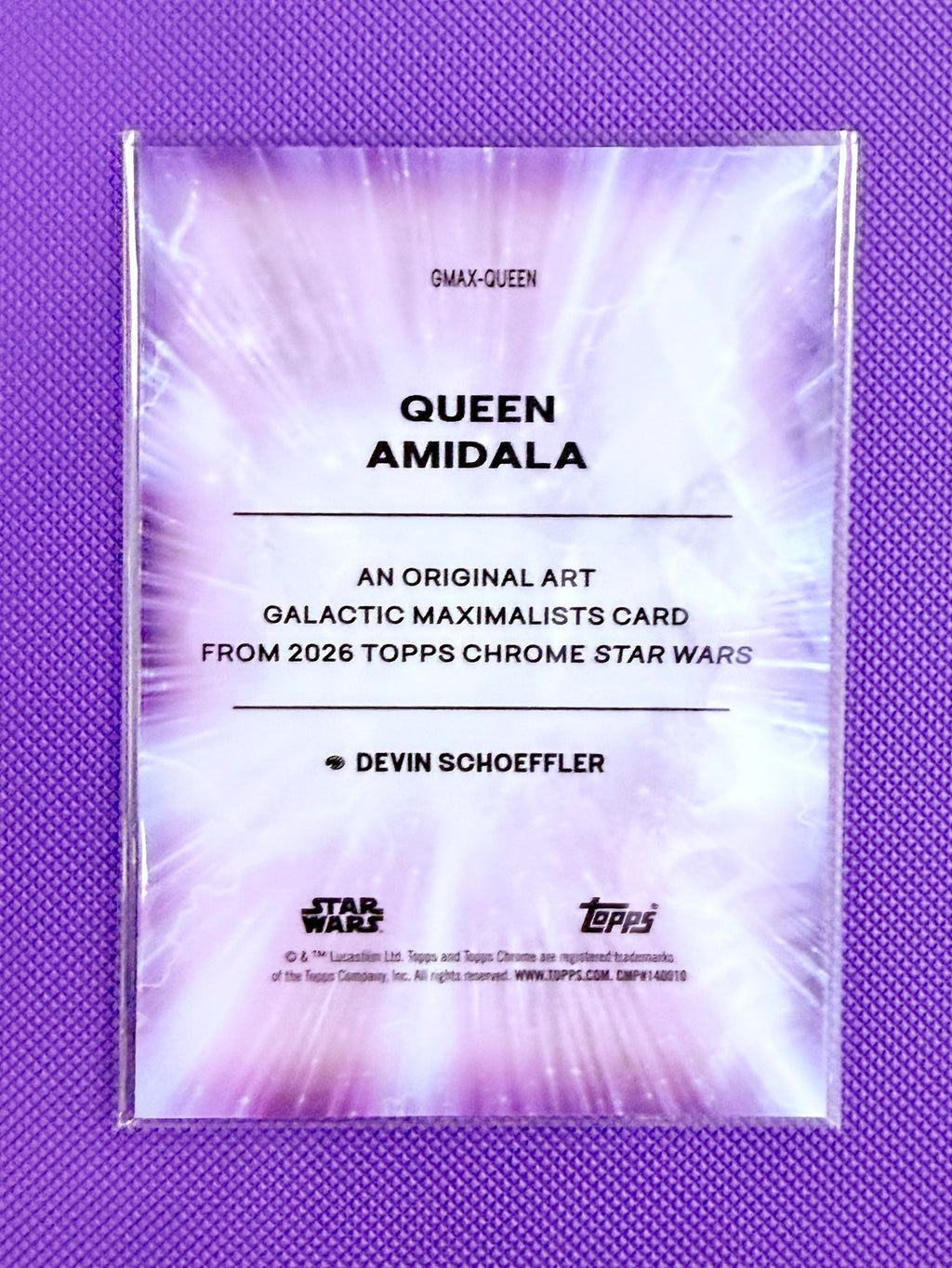 2026 Topps Chrome Star Wars Galactic Maximalists Insert #GMAX-QUEEN