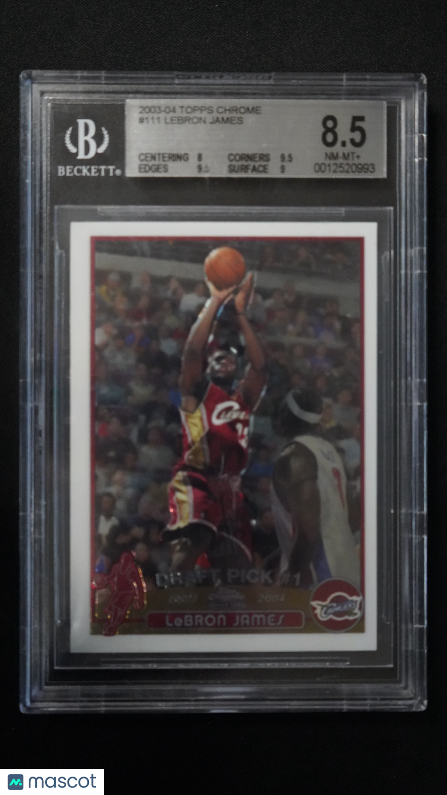 2003 Topps Chrome LeBron James #111 Rookie BGS 8.5