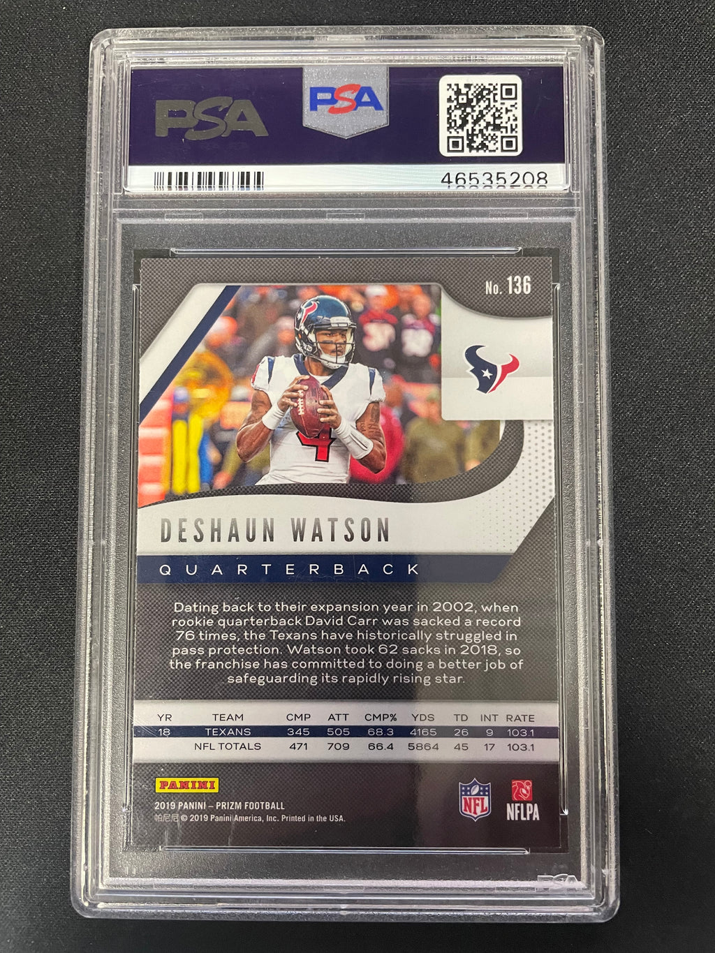 2019 Panini Prizm Deshaun Watson #136