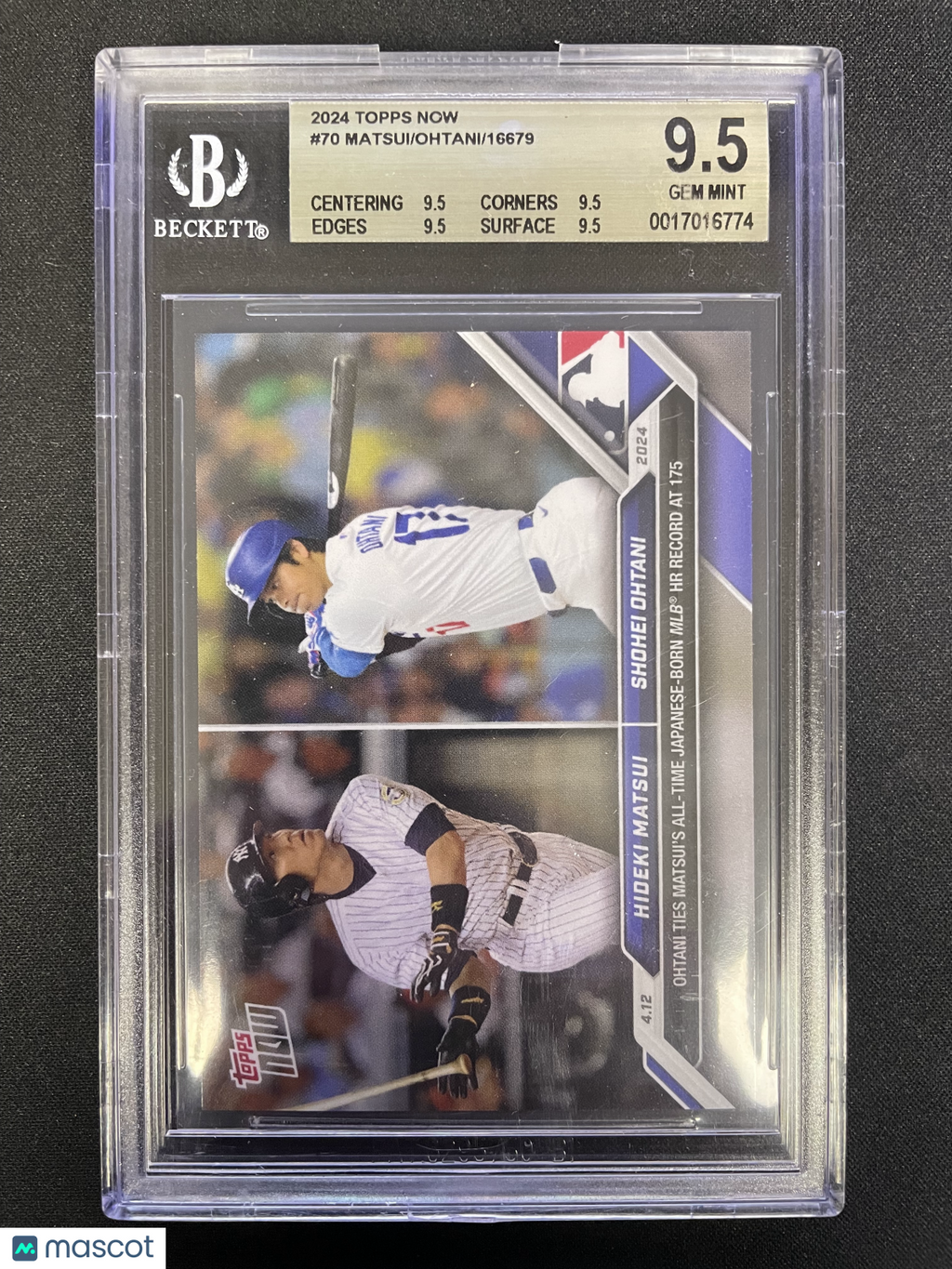 2024 Topps Now Shohei Ohtani Hideki Matsui #70 /Shohei