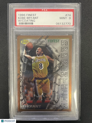 1996 Finest Kobe Bryant #74 W Coating PSA 9