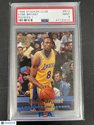 1996 Stadium Club Rookies 1 Kobe Bryant #R12