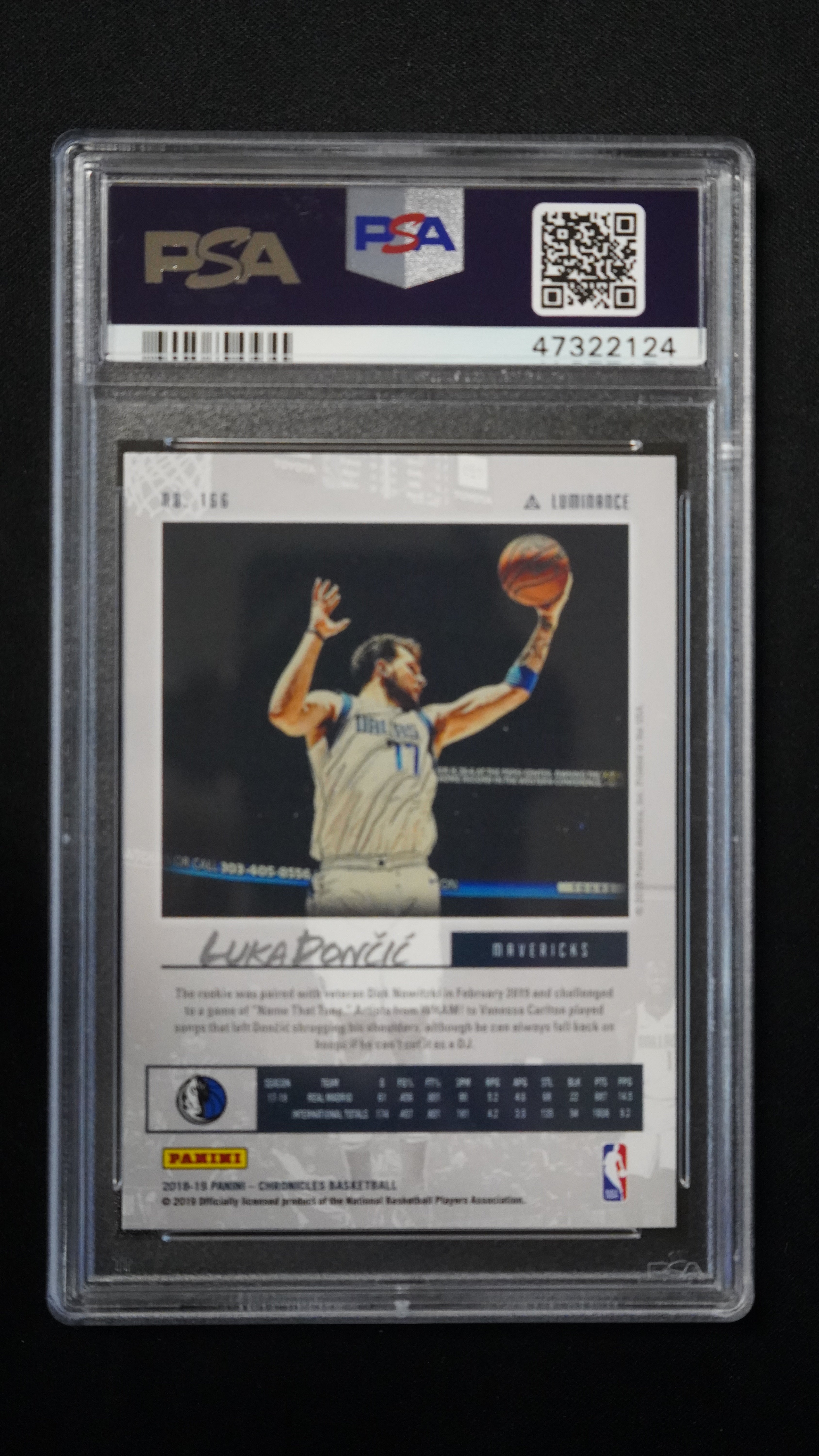 2018 Panini Chronicles Luka Doncic #166 PSA 9