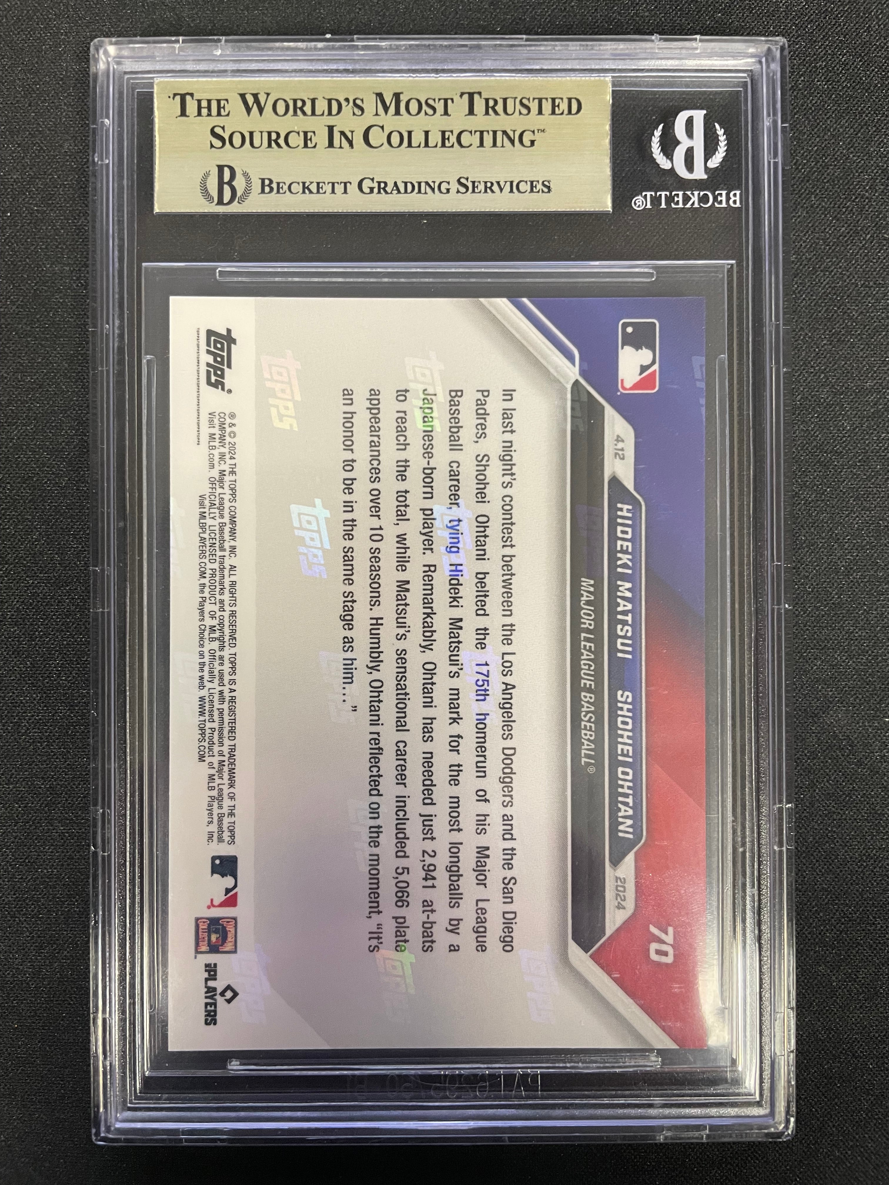 2024 Topps Now Shohei Ohtani Hideki Matsui #70 /Shohei