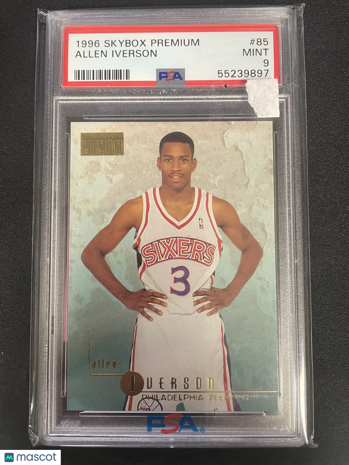 1996 Skybox Premium Allen Iverson #85 PSA 9