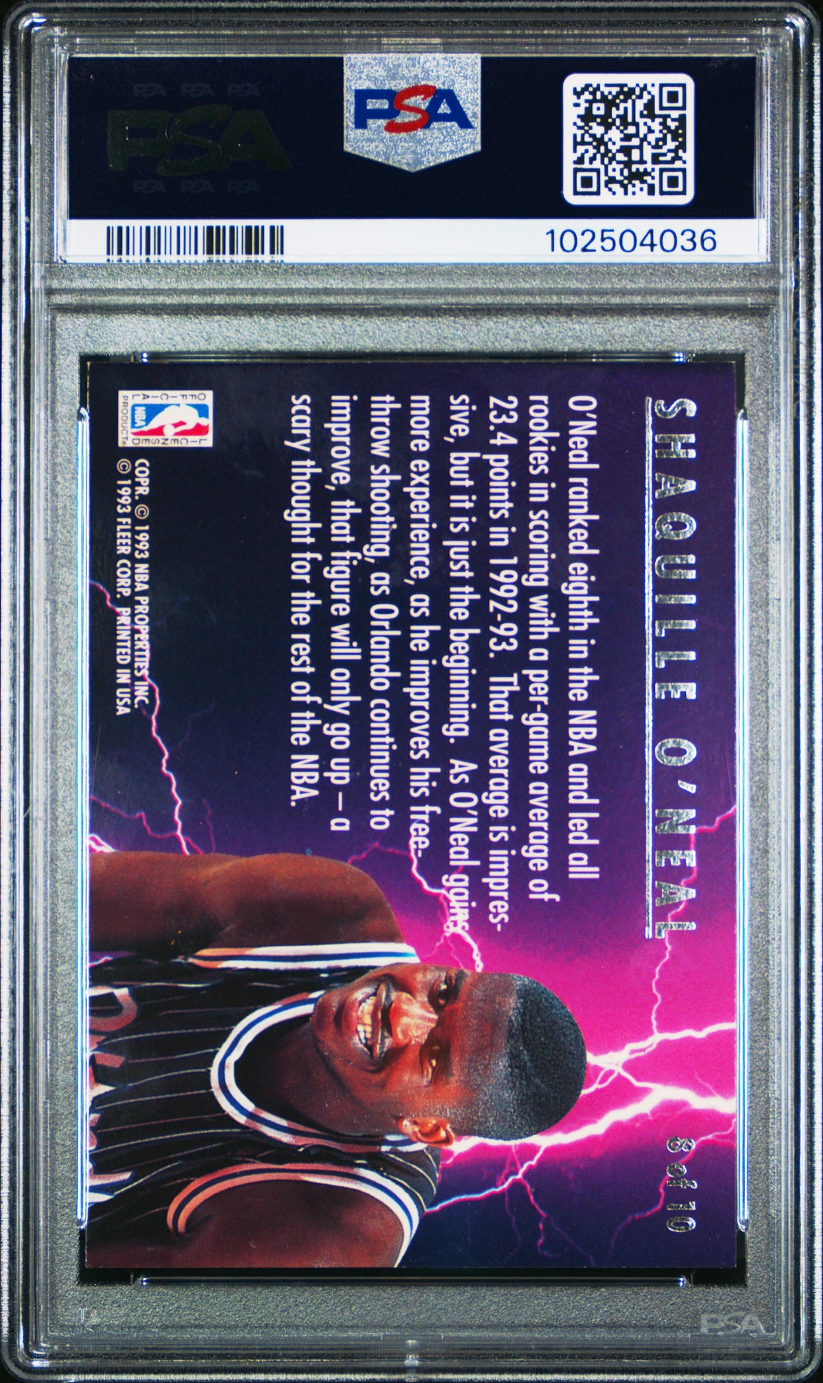 1993 Ultra Scoring Kings Shaquille O'Neal #8