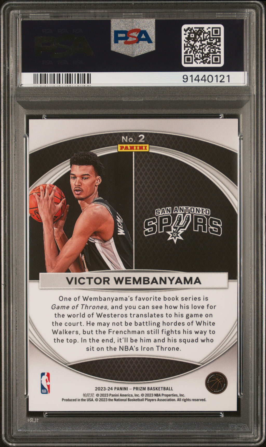 2023 Panini Prizm Global Reach Victor Wembanyama #2