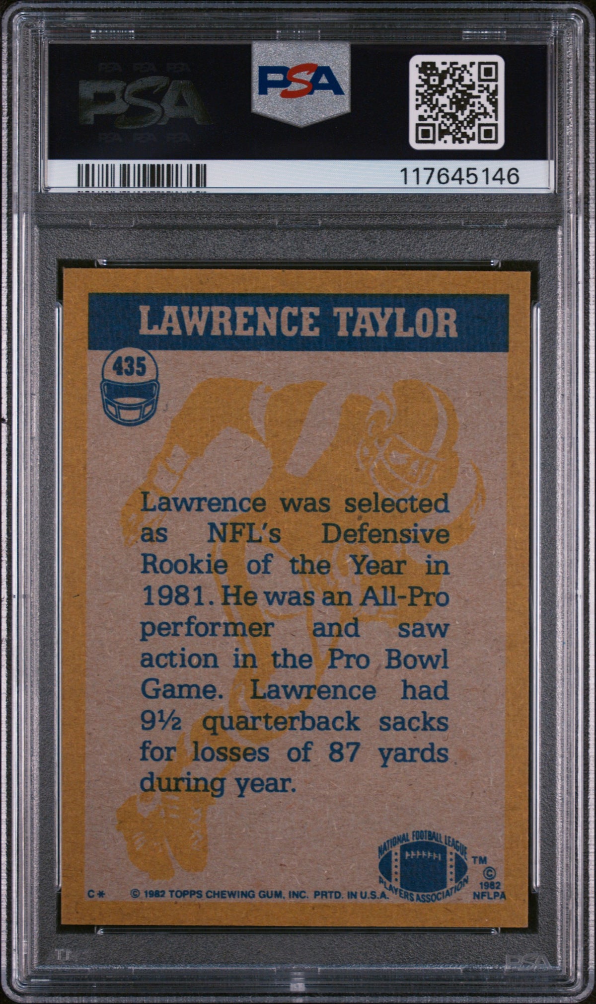 1982 Topps Lawrence Taylor #435