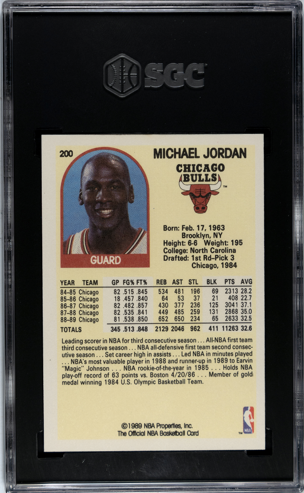 1989 Nba Hoops Michael Jordan #200