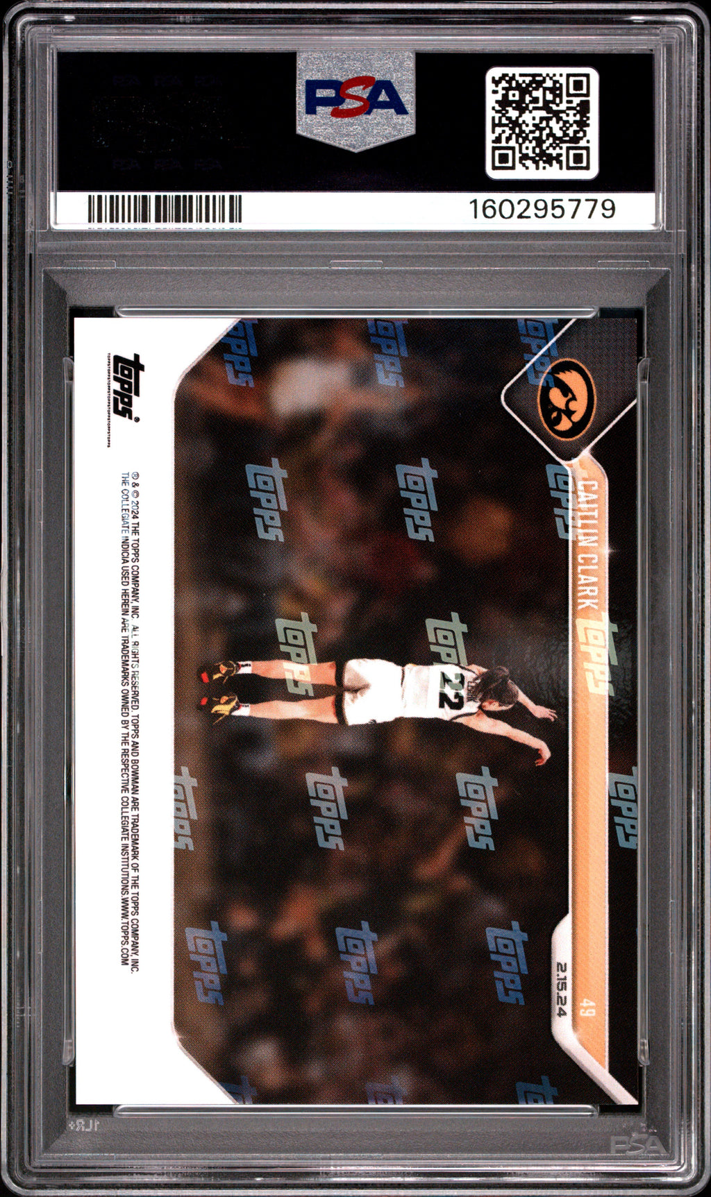 2023 Bowman U Now Caitlin Clark #49 PSA 10