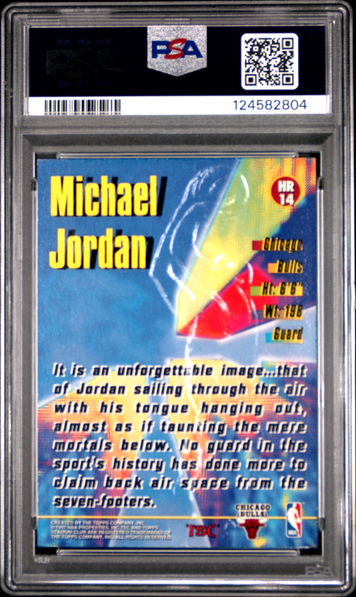 1996 Stadium Club High Risers Michael Jordan #HR14