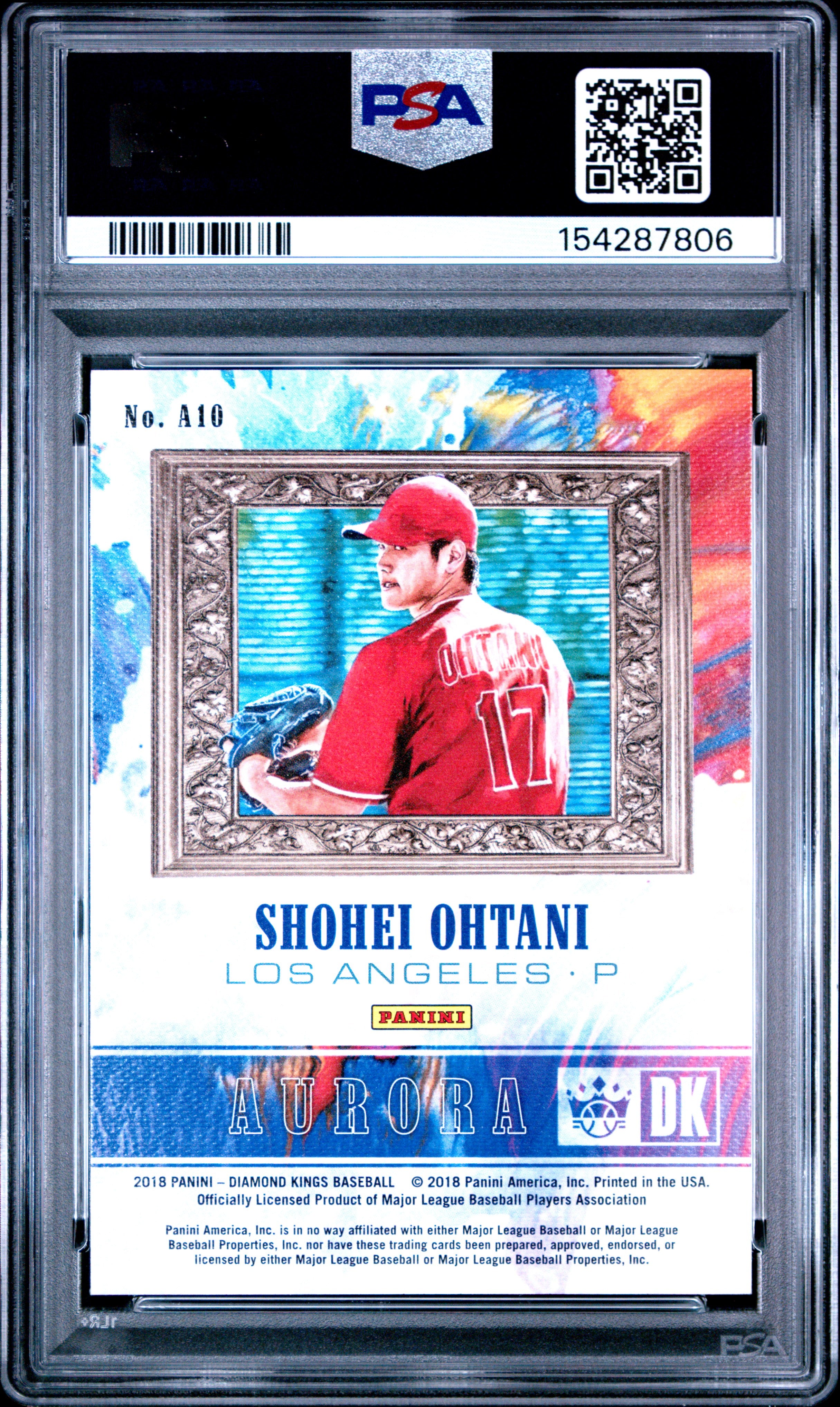 2018 Panini Diamond Kings Aurora Shohei Ohtani #A10