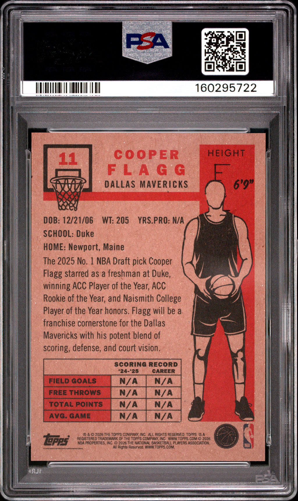 2026 Topps Living Cooper Flagg #11 PSA 10