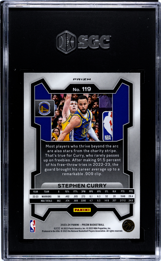 2023 Panini Prizm Stephen Curry #119 Ruby Wave