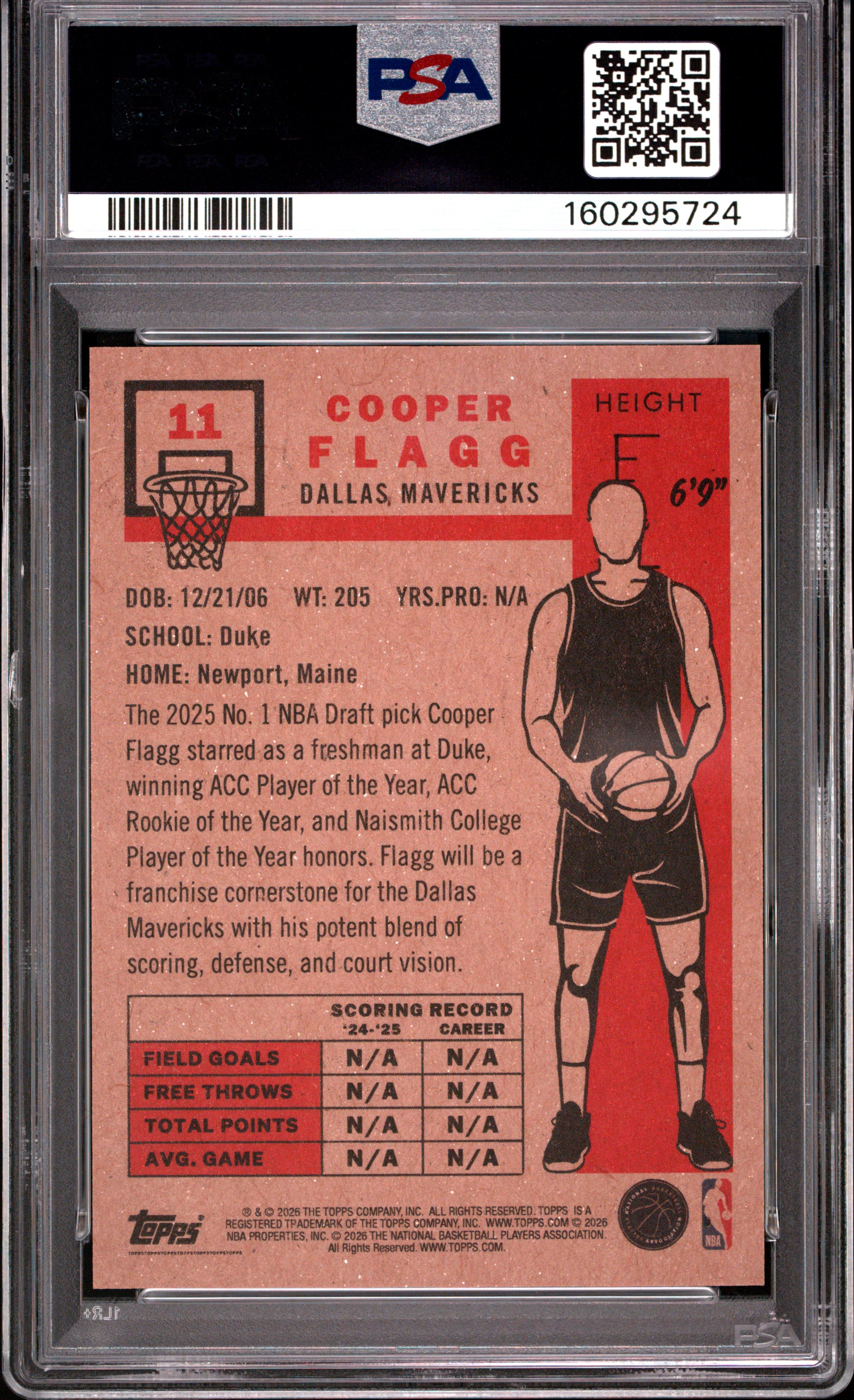 2026 Topps Living Cooper Flagg #11 PSA 10