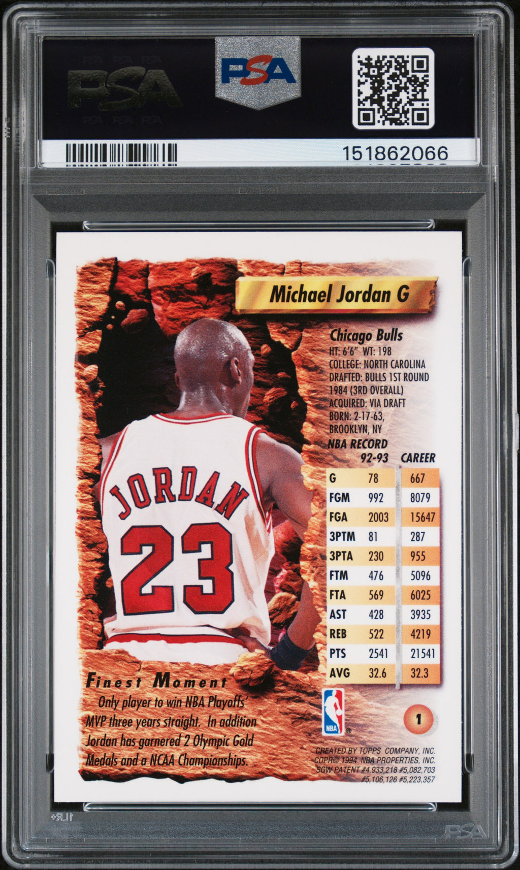 1993 Finest Michael Jordan #1