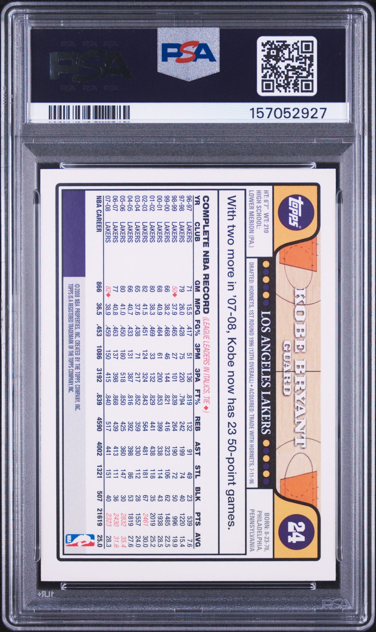 2008 Topps Kobe Bryant #24
