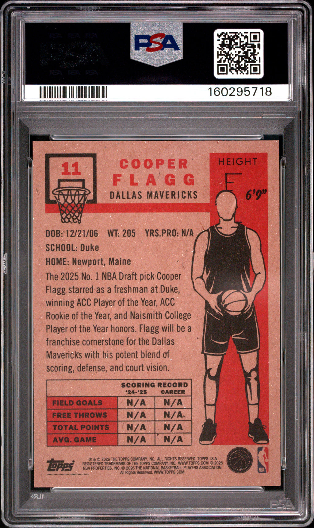 2026 Topps Living Cooper Flagg #11 PSA 10
