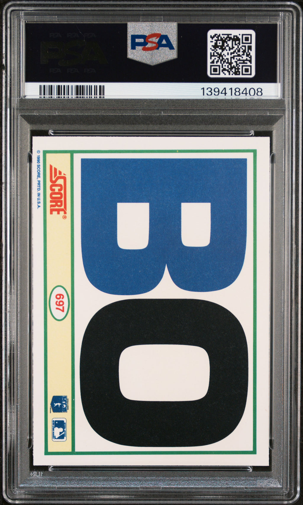 1990 Score Bo Jackson #697 PSA 9