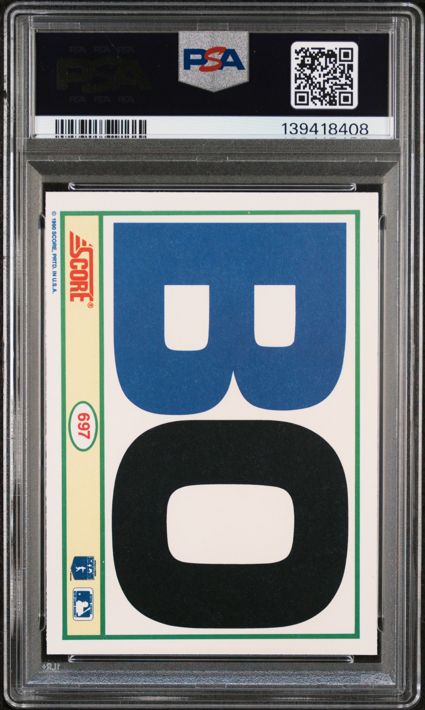 1990 Score Bo Jackson #697 PSA 9